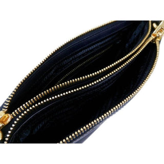 Prada - Women's Tessuto Nylon Zip Calf Leather Crossbody Bag