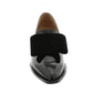All Black - Women's Patent & Bow Loafer