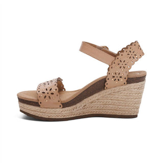 Aetrex - Women's Sydney Quarter Strap Espadrille Wedge