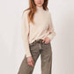 Repeat Cashmere - Wool Sweater With Ribbed Stand Collar