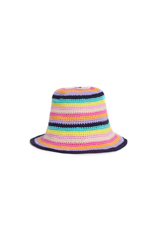 Jocelyn - Women's Key West Striped Crochet Hat