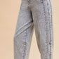 Anniewear - LYOCELL STRETCH STONE WASHED ARCHED BARREL JEANS