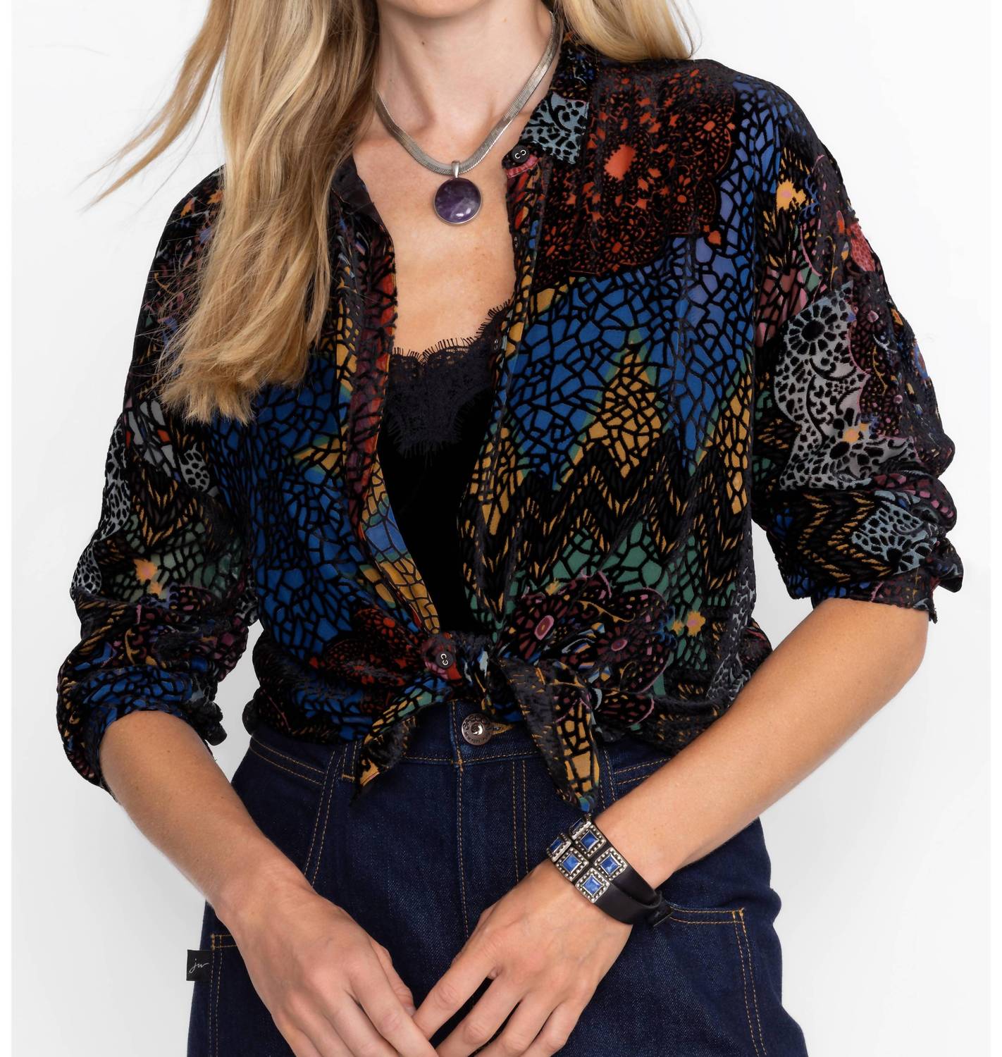 Johnny Was - Audrey Oversize Burnout Shirt