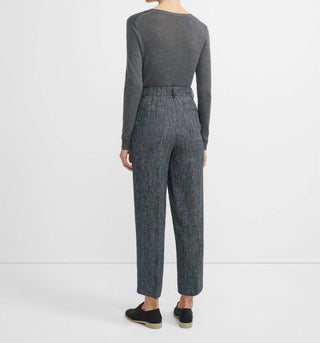 Theory - High Waist Straight Ankle Crop Career Pants