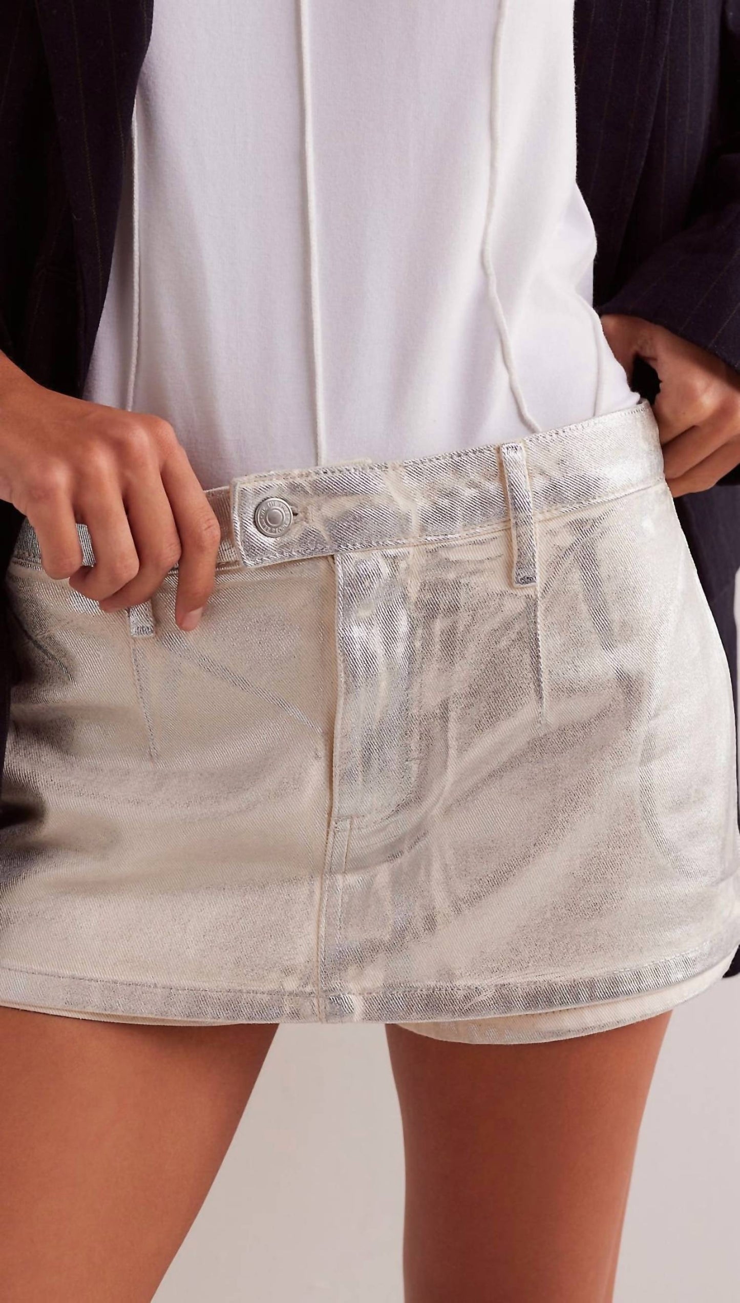 Free People - Galivanting Metallic Skort