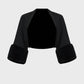 Joseph Ribkoff - Sweater Knit Bolero With Faux Fur Trim