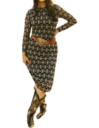 Lucky & Blessed - Aztec Mesh Dress