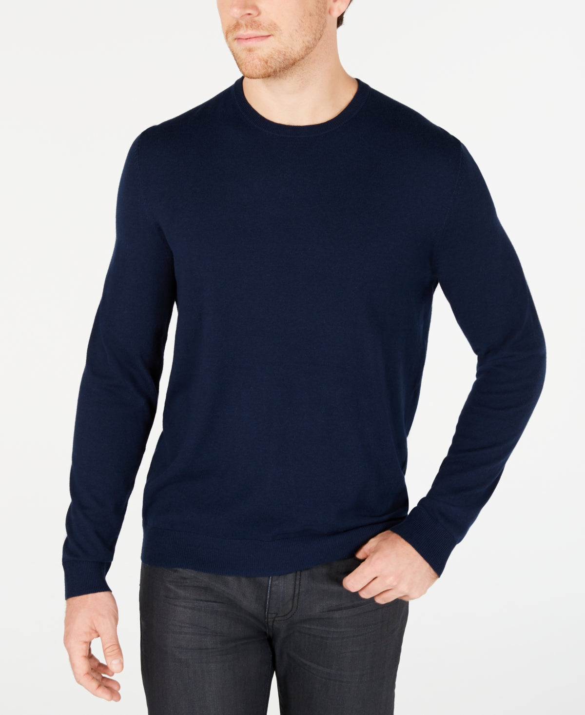 ALFANI Mens Navy Crew Neck Pullover Sweater XXL