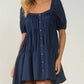 Elan - Tiered Button Dress