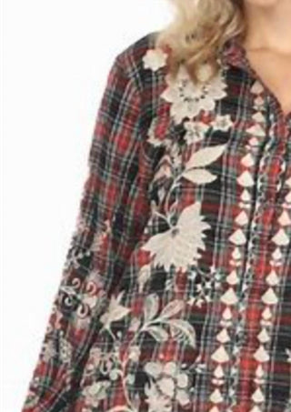 Johnny Was - Mandarin Button Down Shirt