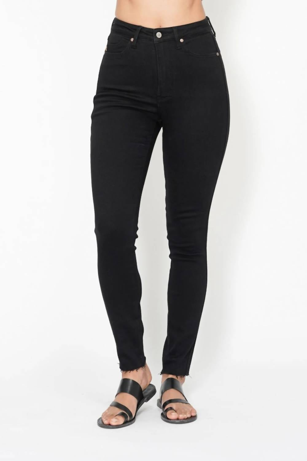 Judy Blue - Women's High Waist Tummy Control Shield Pockets Skinny Jeans