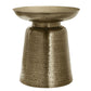 Drum Accent Side Table, Hammered Texture