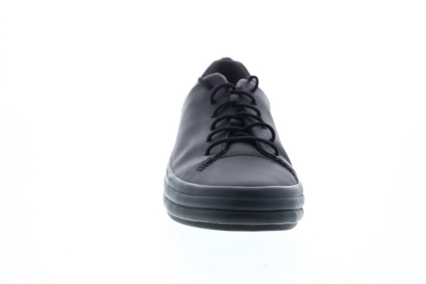 Camper - Women's Black Leather Lace Up Euro Sneakers Shoes