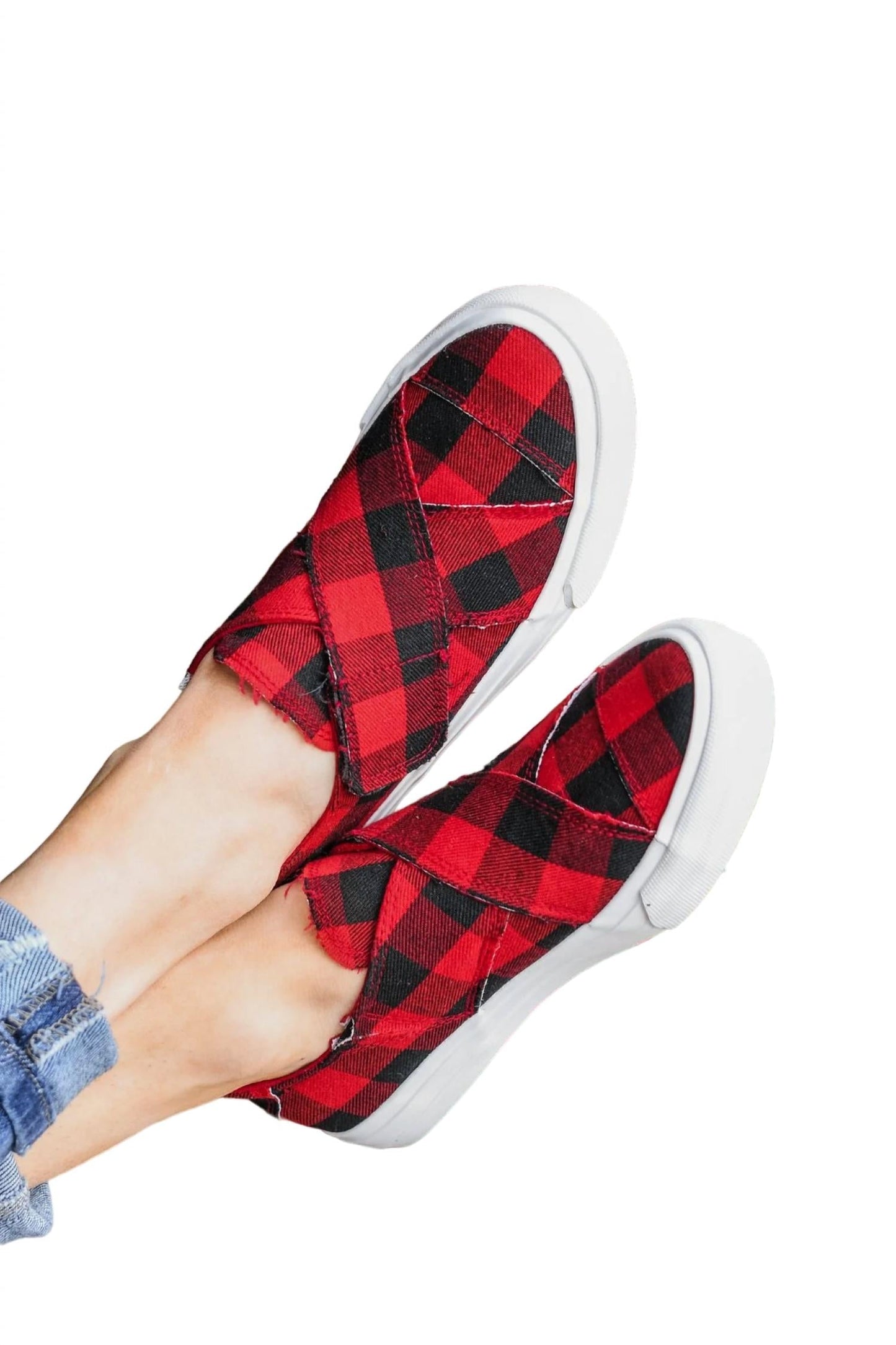 Gypsy Jazz - Women's Plaid Along Sneakers