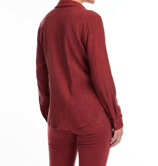 Fdj - LONG SLEEVE ROLL SLEEVE CRINKLE SHIRT