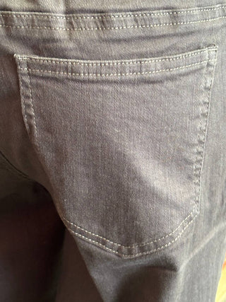 Slimsation By Multiples - Embroidered Scallop Hem Jean