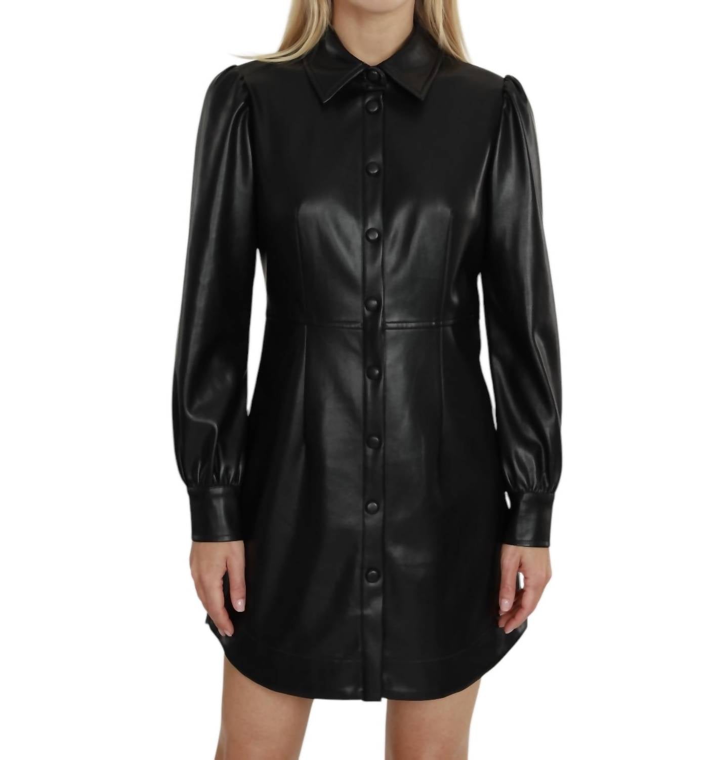 Dolce Cabo - Vegan Leather Shirtdress