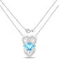 4.65 Carat Genuine Swiss Blue Topaz .925 Sterling Silver Pendant