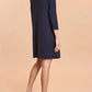 Tyler Boe - Faux Suede 3/4 Sleeve Midi Dress