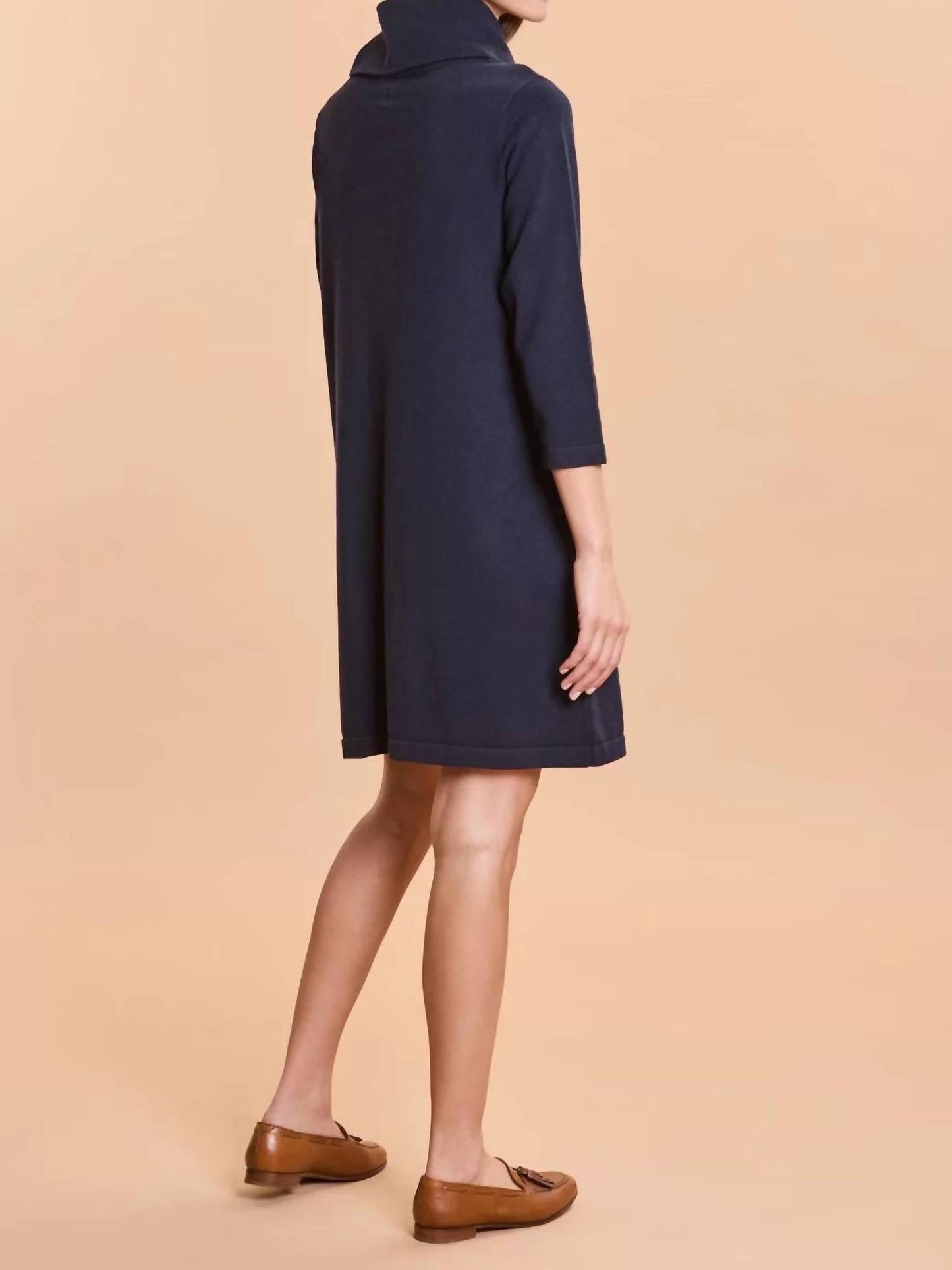 Tyler Boe - Faux Suede 3/4 Sleeve Midi Dress