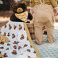 Milkbarn - Honey Bear Bamboo Big Lovey Blanket