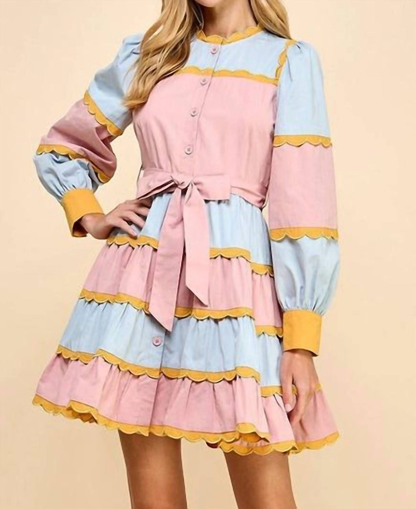 Tcec - Spring Pastels Mini Dress
