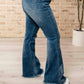 Judy Blue - High Waist Control Top Frayed Hem Flare Jeans