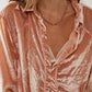 Free People - Marianne Velvet Long Sleeve Shirt