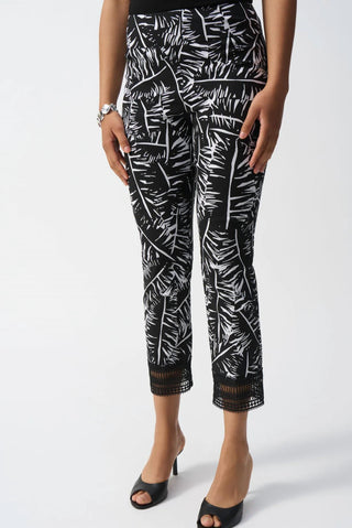 Joseph Ribkoff - Tropical Print Cropped Pants