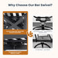 Modern Outdoor 2-Piece Swivel Bar Chairs