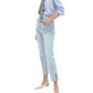 Bayeas - High Rise Straight Leg With Cuff Jeans
