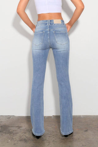 Artemis Vintage - Women's High Rise Stretch Double Waist Bootcut Jeans