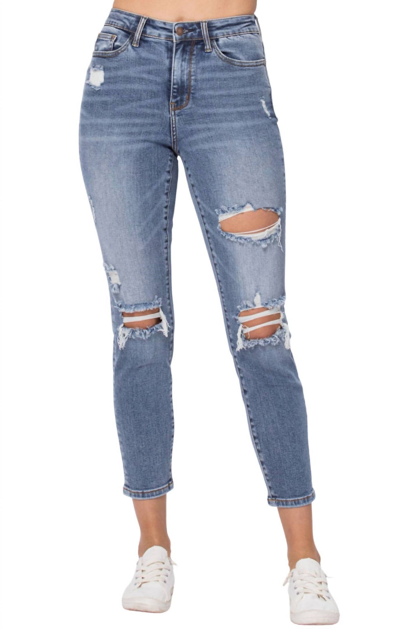 Judy Blue - Destroyed Slim Fit Jean