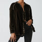 Free People - Marianne Velvet Long Sleeve Shirt