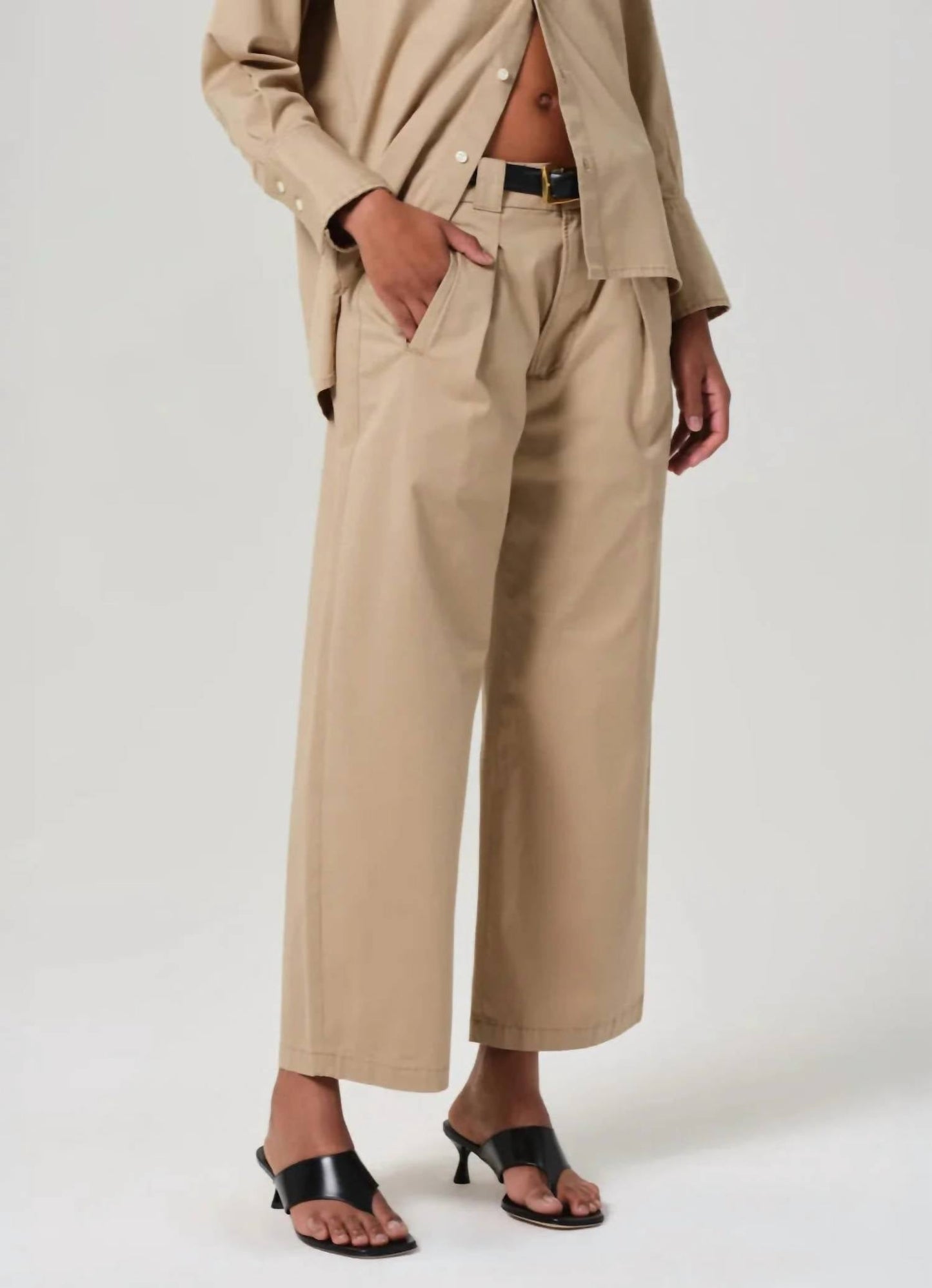 Citizens Of Humanity - Cara Cropped Pleated Trouser