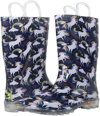 Western Chief - Girl's Light Up Unicorn Rain Boots