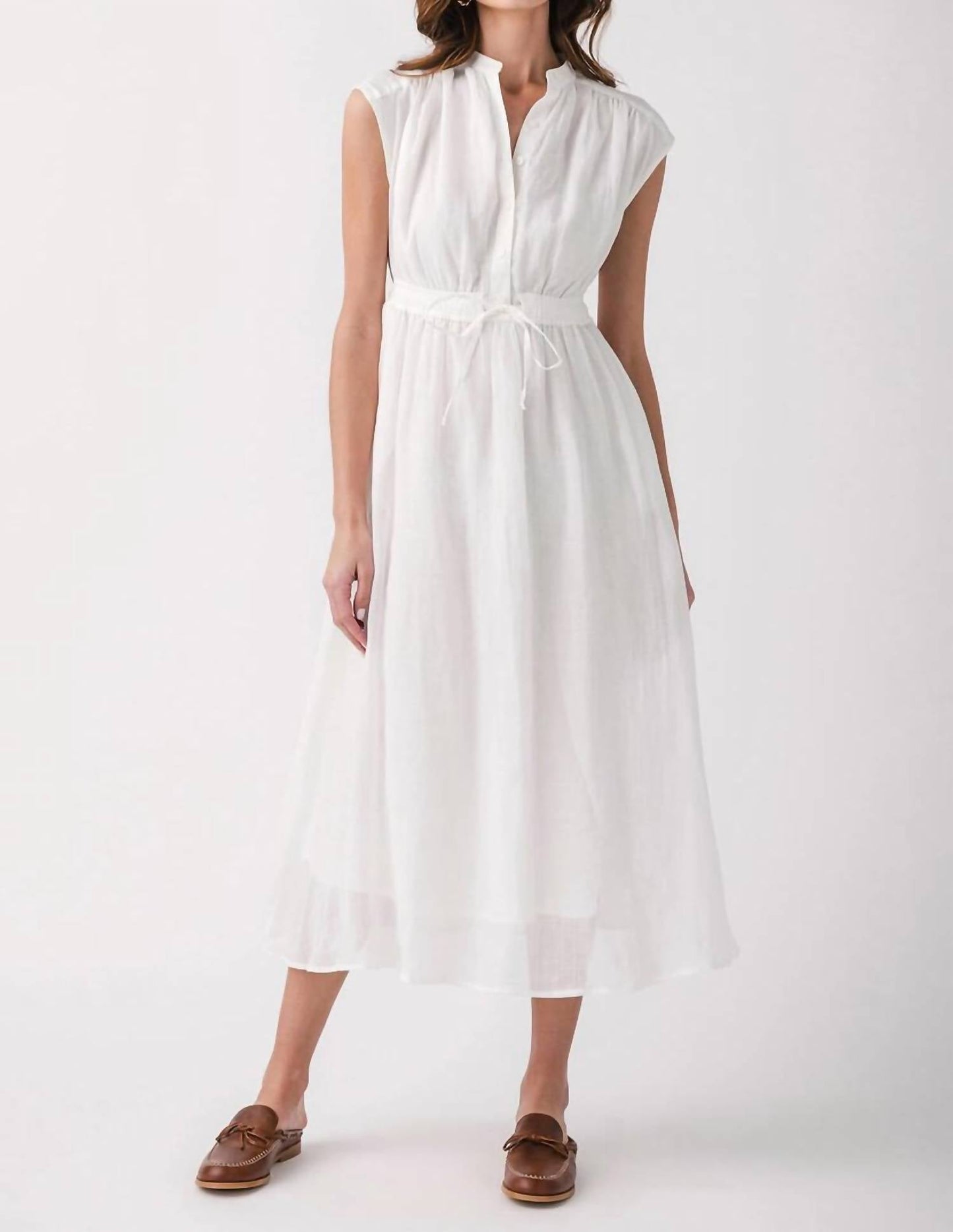 Elan - Tie Waist Midi Dress