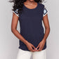 Charlie B - Crochet Sleeve Top