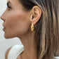 Sahira - Women's Raindrop Cz Pearl Earrings