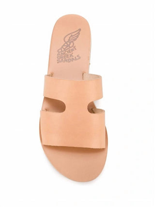 Ancient Greek Sandals - Women's Apteros Slide Leather Flat Sandals