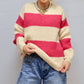 Endless Rose - Fuzzy And Striped Sweater