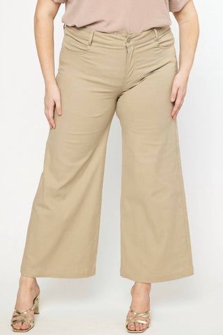Entro - Wide Leg Pants - Plus