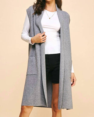 Pinch - Marny Long Vest Cardigan