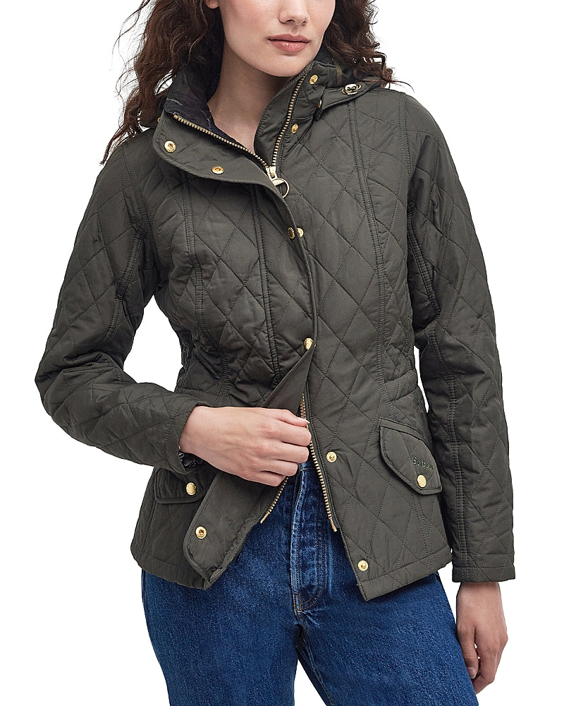 Barbour Women's Millfire Hooded Quilted Coat