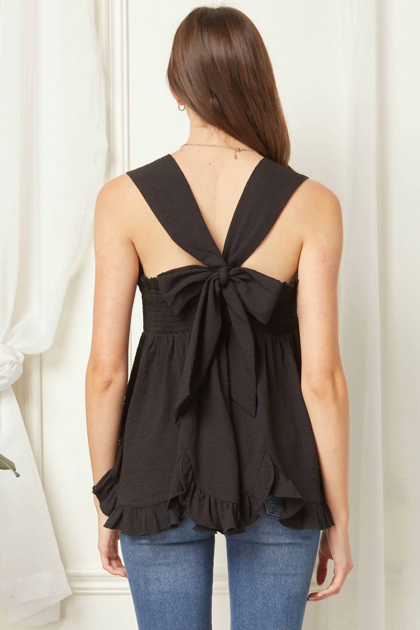 Entro - Square Neck Babydoll Top