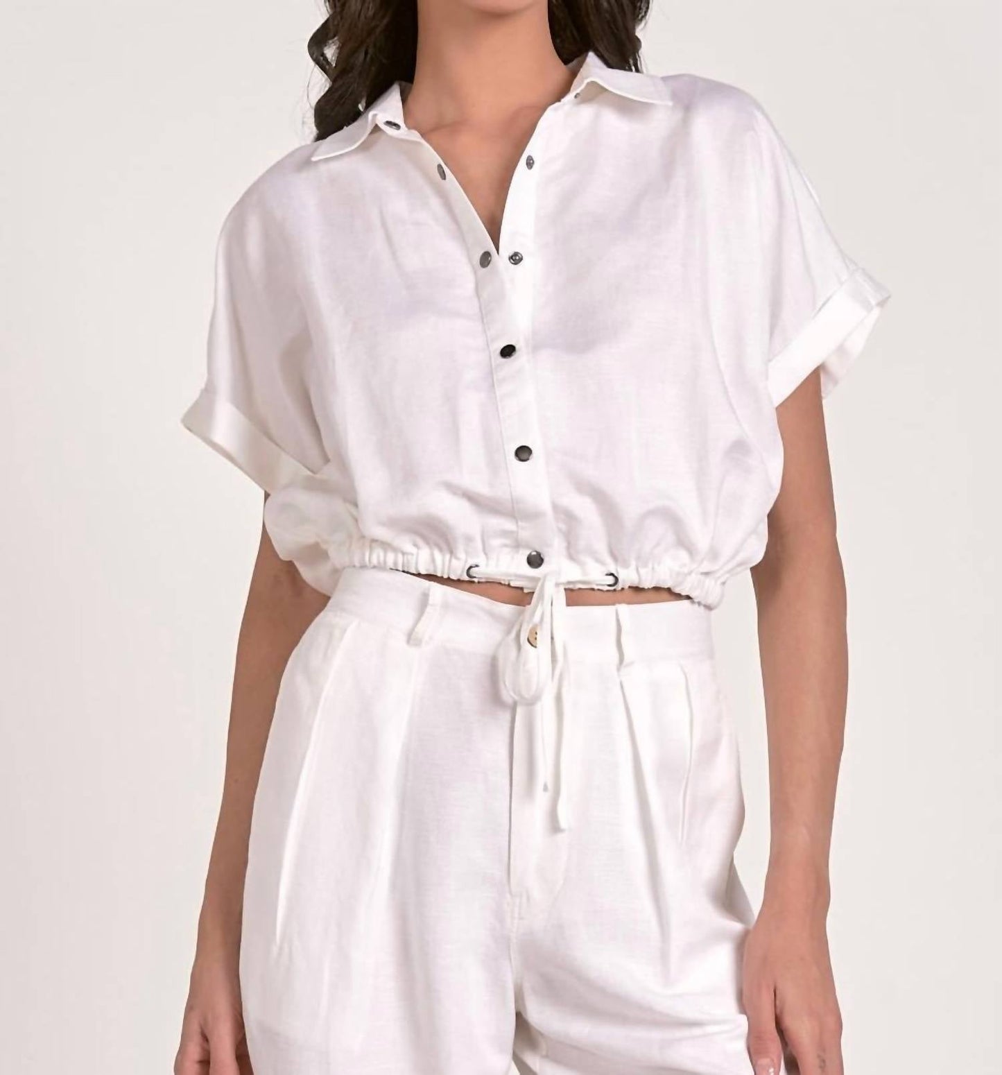 Elan - Ava Button Down Blouse