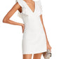French Connection - Whisper Ruffle V Neck Dress