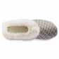 Isotoner - Women's Diamond Sweater Knit Hoodback Slipper