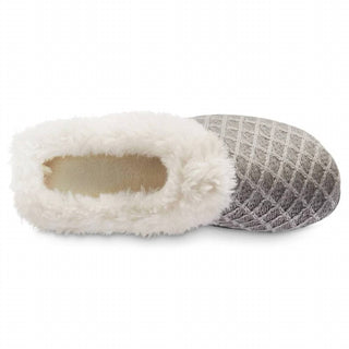 Isotoner - Women's Diamond Sweater Knit Hoodback Slipper