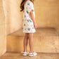 Omamimini - Girls' Shift Terry Dress with Pockets